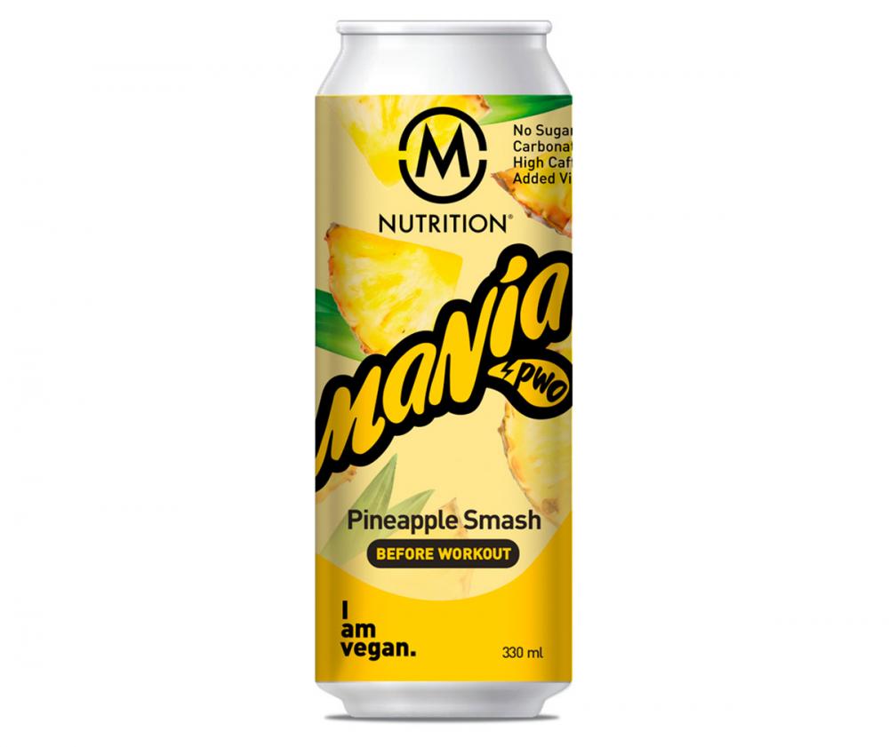 M-Nutrition Mania Before Workout valmisjuoma, 330 ml, Pineapple Smash