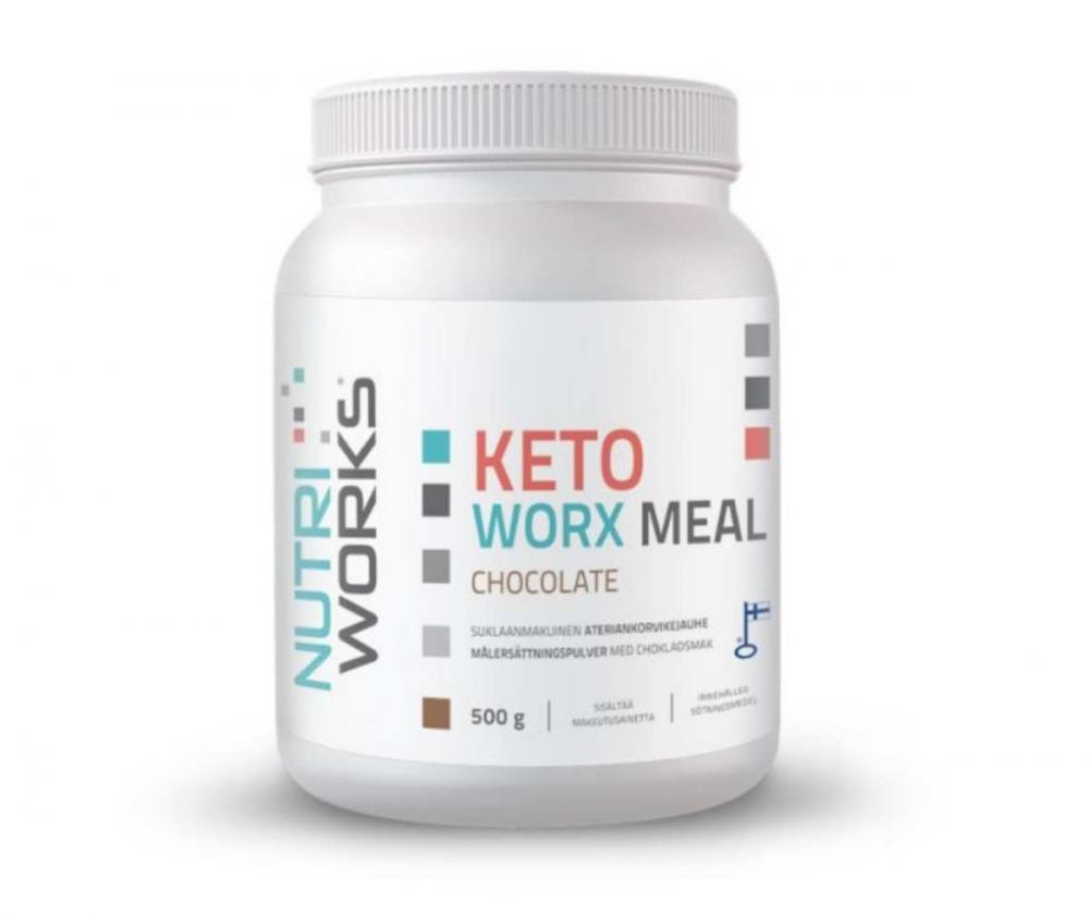 Nutri Works Keto Worx Meal, 500 g, Chocolate