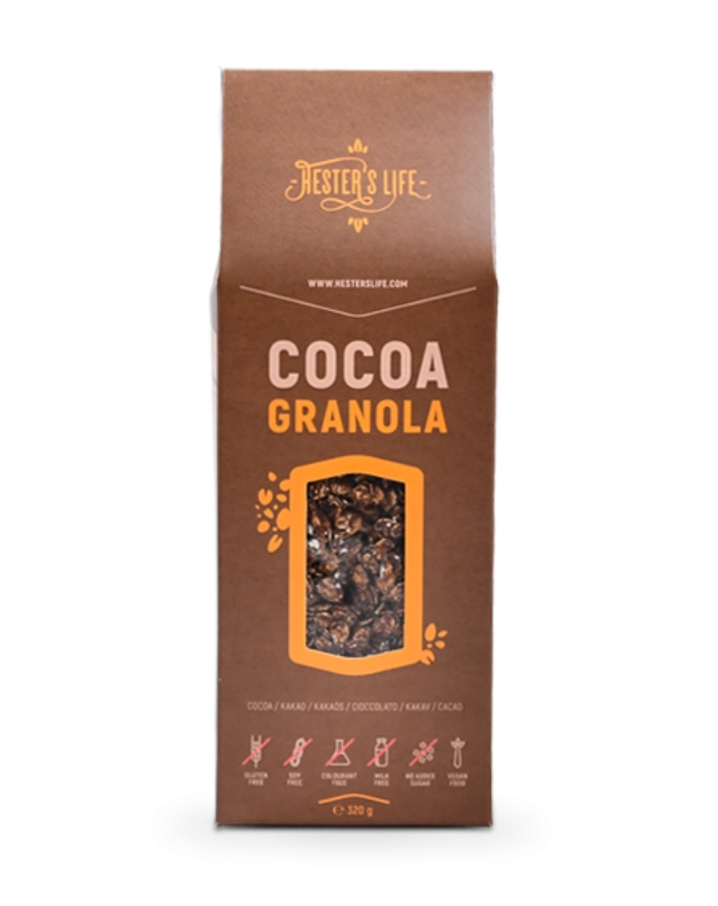Hester's Life Cocoa Granola, 320 g