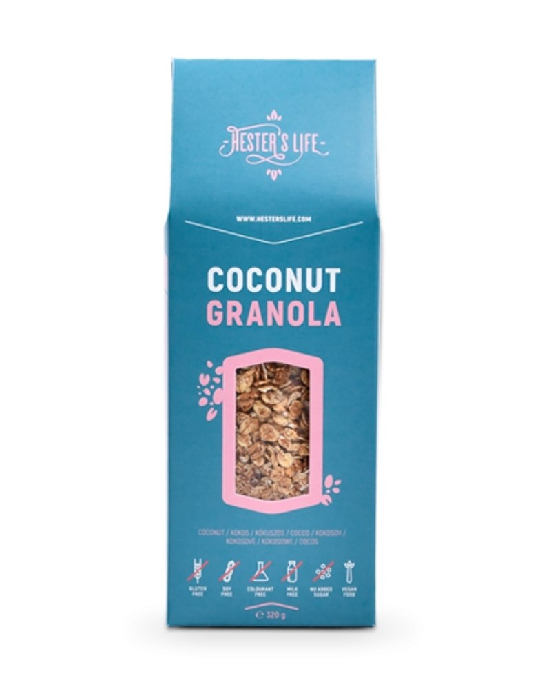 Hester's Life Coconut Granola, 320 g