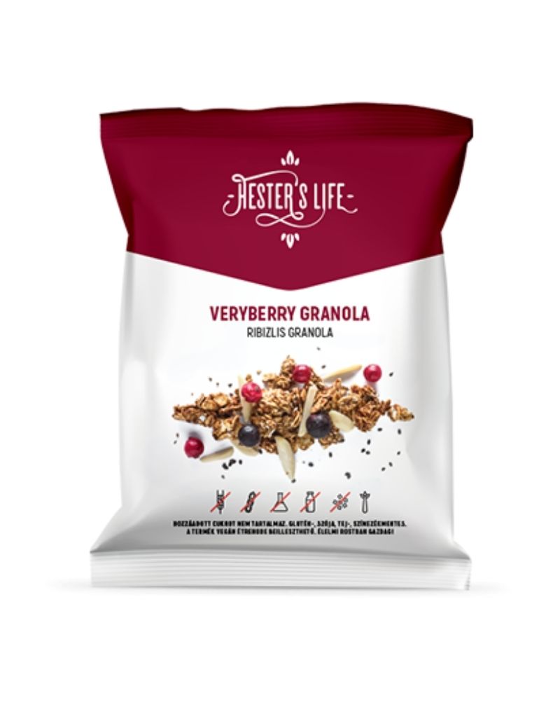Hester's Life Veryberry Granola, 60 g (päiväys 01/22)