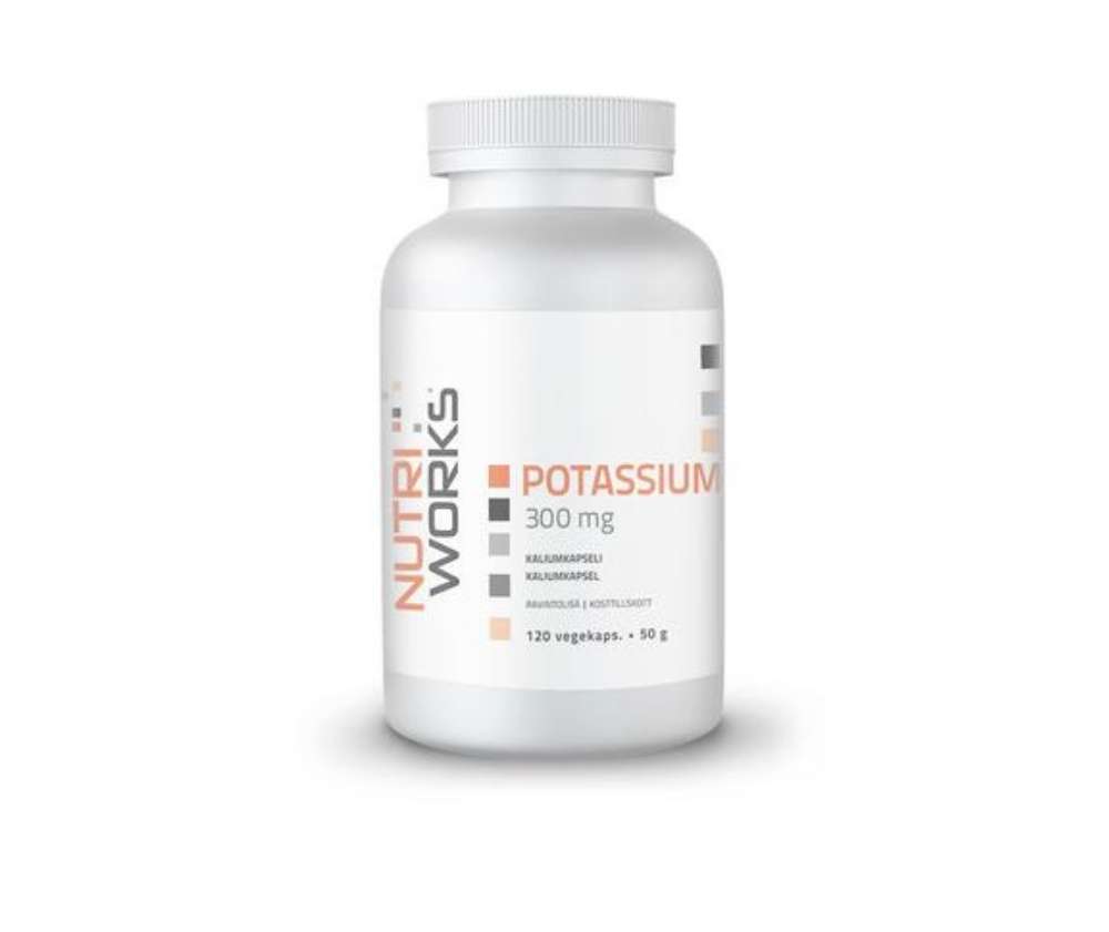 Nutri Works Potassium 300 mg, 120 kaps.