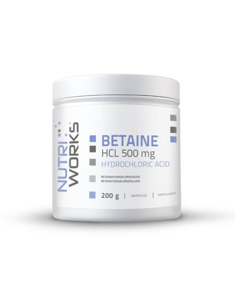 Nutri Works Betaine HCL 500 mg, 200 g