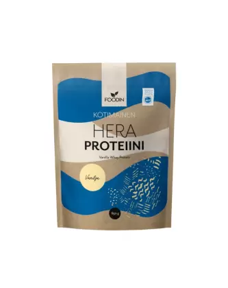 FOODIN Kotimainen Heraproteiini, 650 g, vanilja