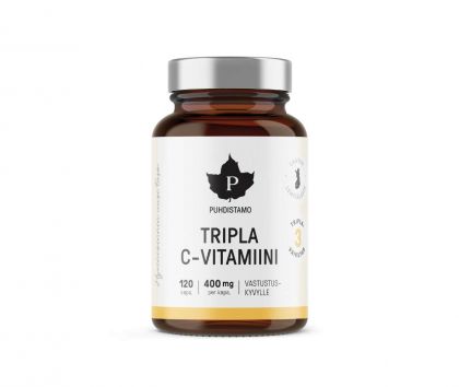 Puhdistamo Tripla C-Vitamiini, 120 kaps.