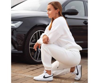 M-NUTRITION Sports Wear Comfy Sweatpants, White