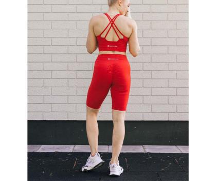 M-Sportswear Long Scrunch Butt Biker, Red