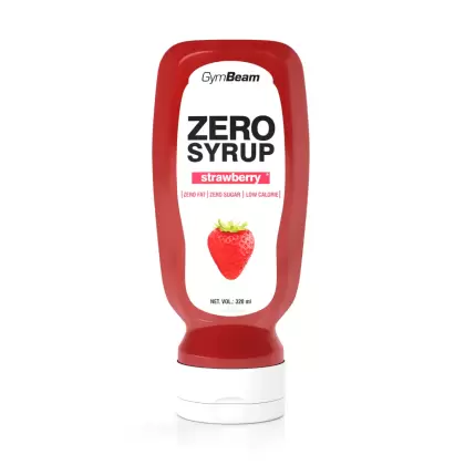 GymBeam Zero Syrup, 320 ml, Strawberry