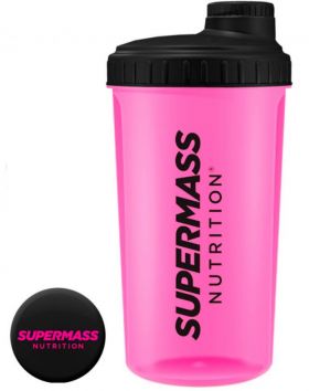 SUPERMASS NUTRITION Shaker 750 ml, Pinkki-Musta
