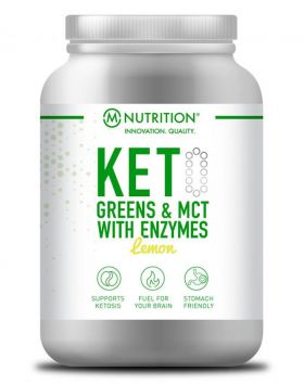 M-Nutrition KET-0 Greens & MCT with Enzymes, Lemon, 600 g
