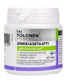 Tri Tolonen Sinkkiasetaatti, 60 tabl.