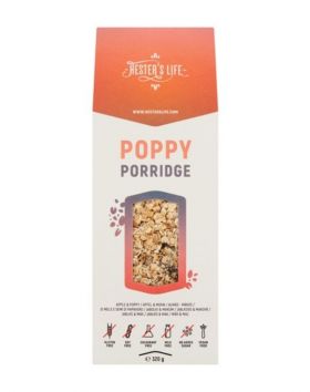 Hesters Life Poppy Porridge, 320 g (päiväys 12/21)