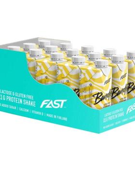 15 kpl FAST Protein Shake, 250 ml, Banoffee