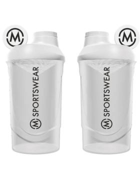 M-Sportswear Wave Shaker 600 ml, Valkoinen