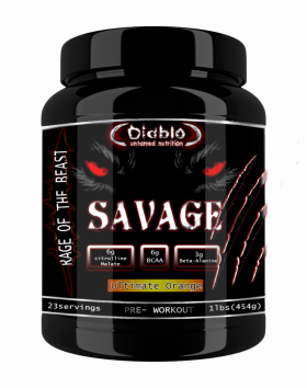 Diablo Savage Pre-Workout 454 g, Ultimate Orange