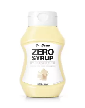 GymBeam Zero Syrup, 350 ml, White Chocolate