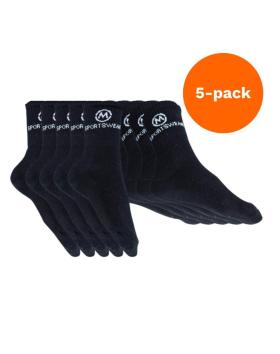 Big Buy: M-Sportswear Sport Socks, Black 5-pack