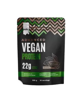 Puls Advanced Vegan Protein, 500 g, Chocolate Hazelnut